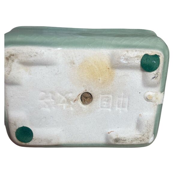 Vintage Jade Gemstone Bonsai Tree Pink White Flowers Glass Leaves 9" Pot - Picture 8 of 11